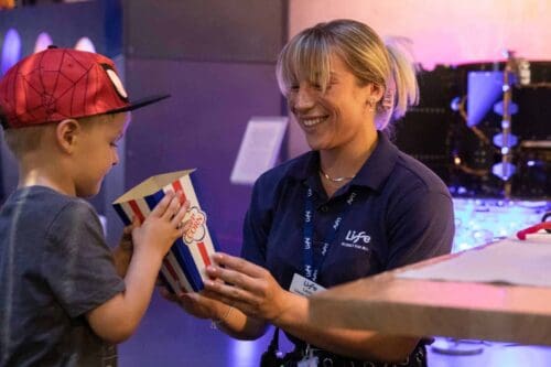 Life has many jobs roles including hosts, who support with the operations of the science centre