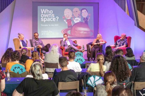 Panel Of Speakers At Science Speakeasy