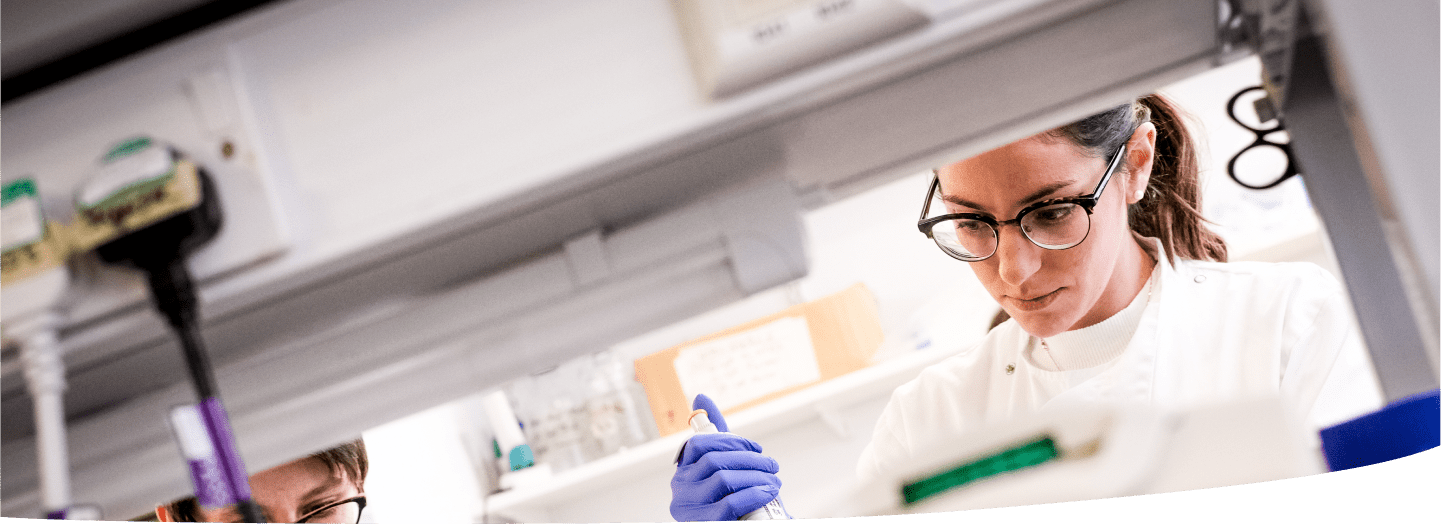 A Newcastle University research scientist working onsite at The International Centre for Life.