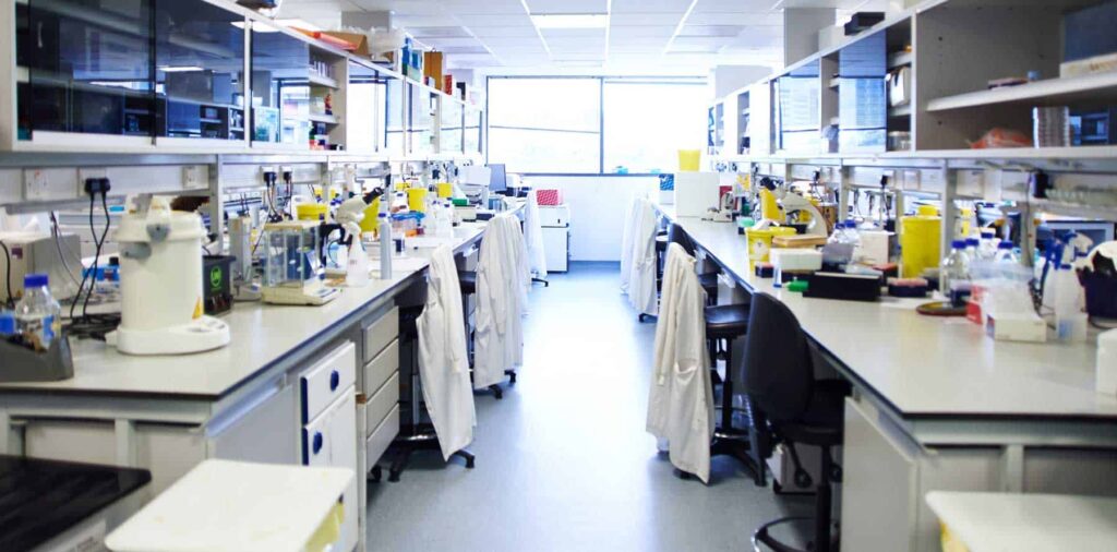 Inside a research lab at Newcastle-upon-Tyne's Centre for Life.