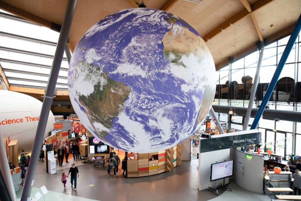 Gaia is visible from Life Science Centre's viewing platform upstairs