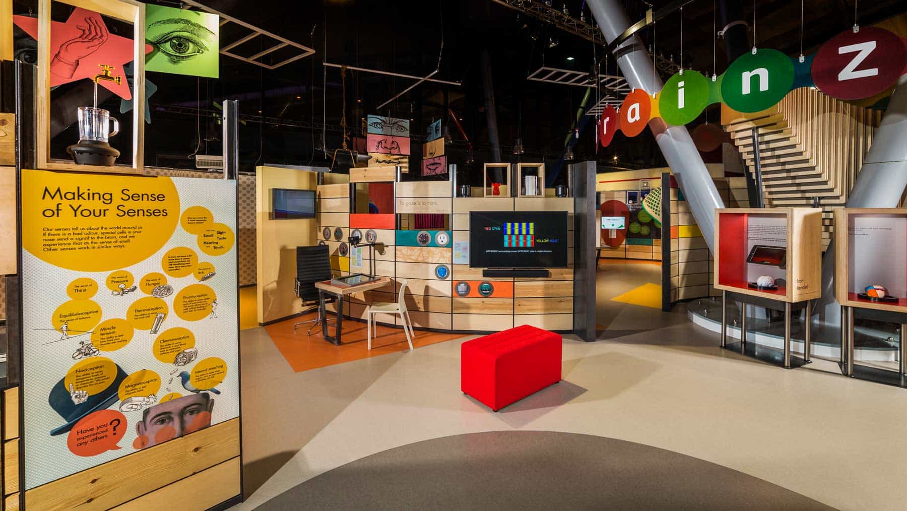 In Brain Zone, visitors can enjoy a range of optical illusions and hands-on activities.