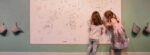 Young Life Science Centre members on the colouring wall