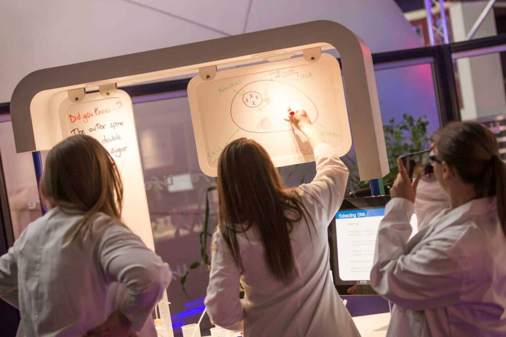 Young Adults In Experiment Zone.
