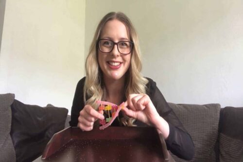 Amy Trainee Genetics Councillor Understanding Genes And Making DNA Chains At Home