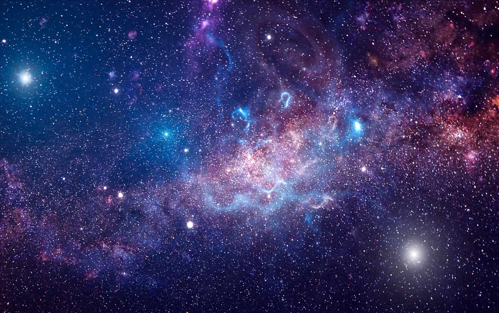 astrological constellation, blue and pink stars.