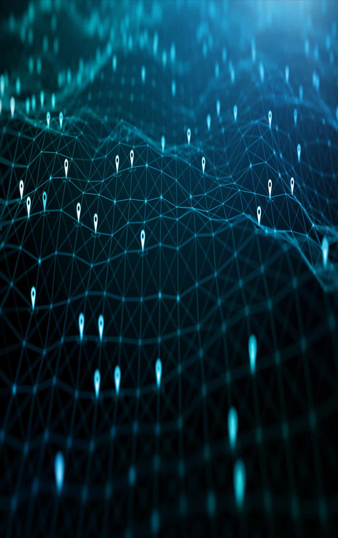 Location icons of gps navigation, Global 5g high speed internet connection and Big data analysis process background stock photo