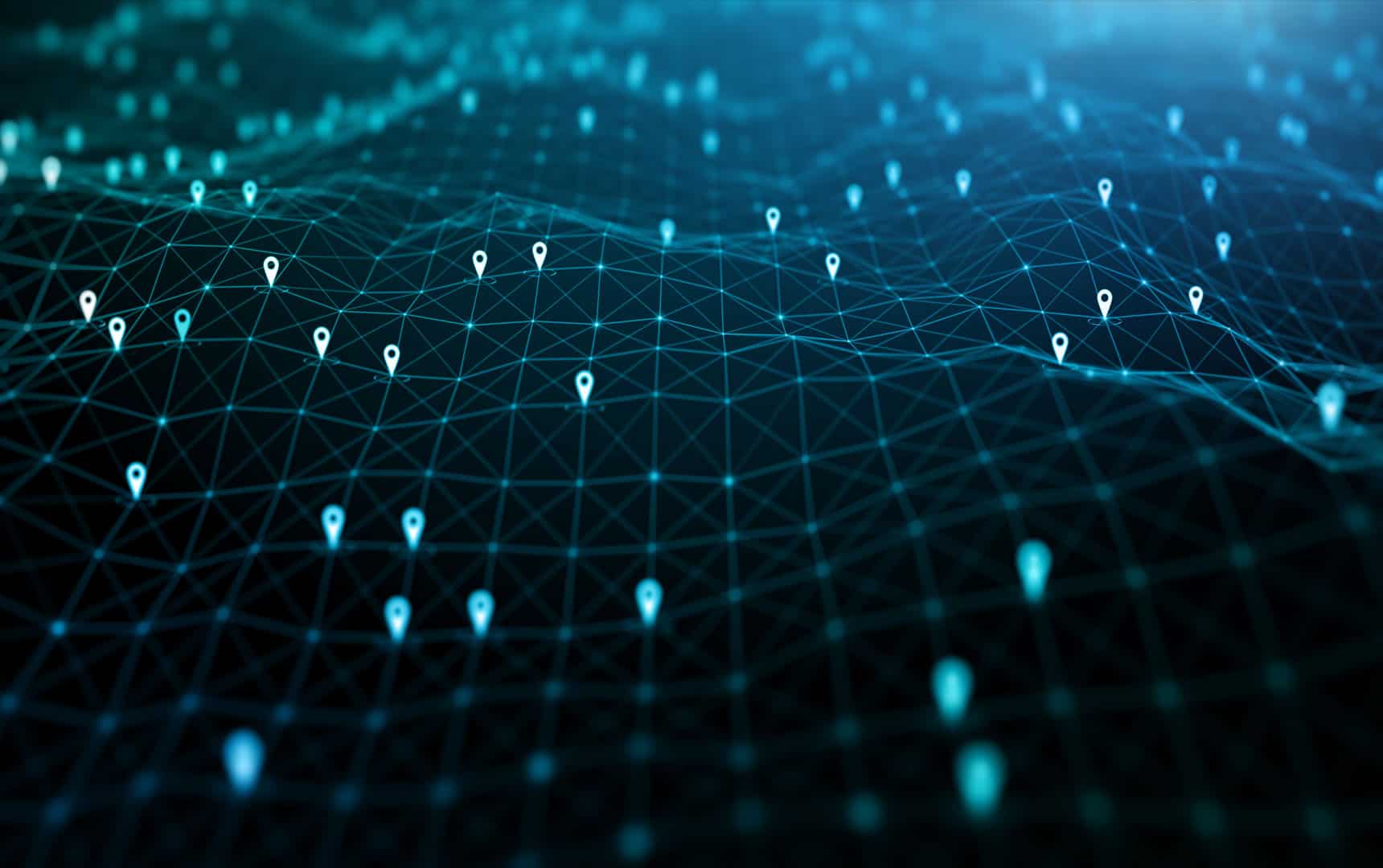 Location icons of gps navigation, Global 5g high speed internet connection and Big data analysis process background stock photo