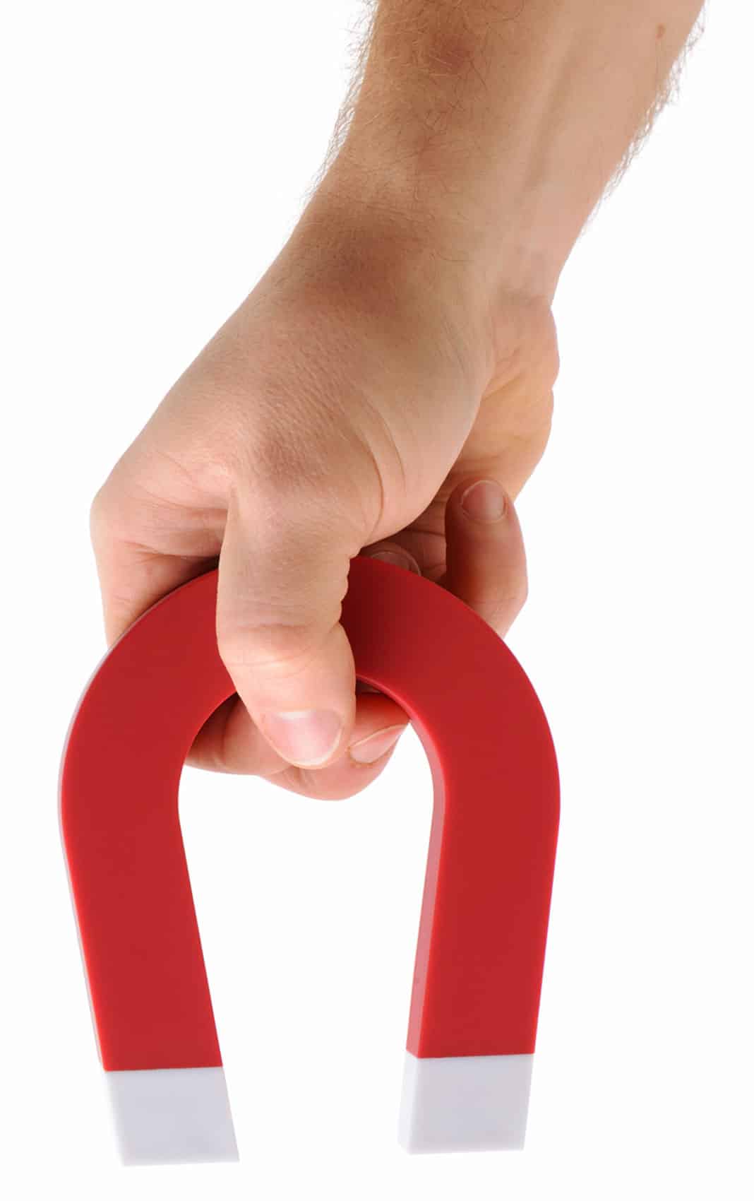 Holding A Magnet.