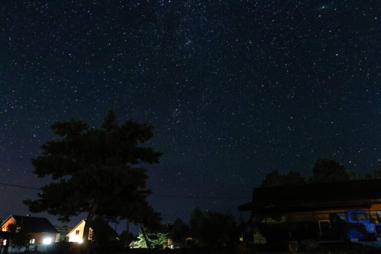 City sky at night.