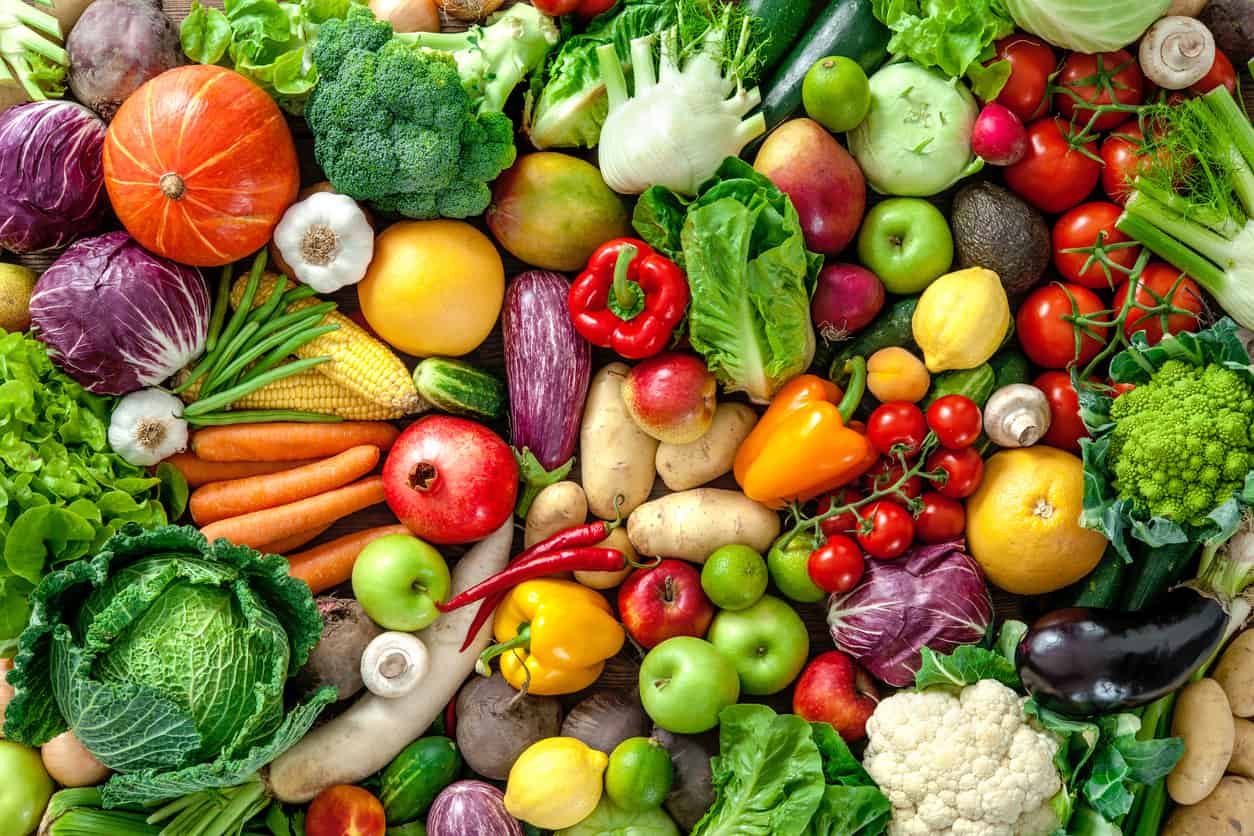 Fresh Fruits And Vegetables.