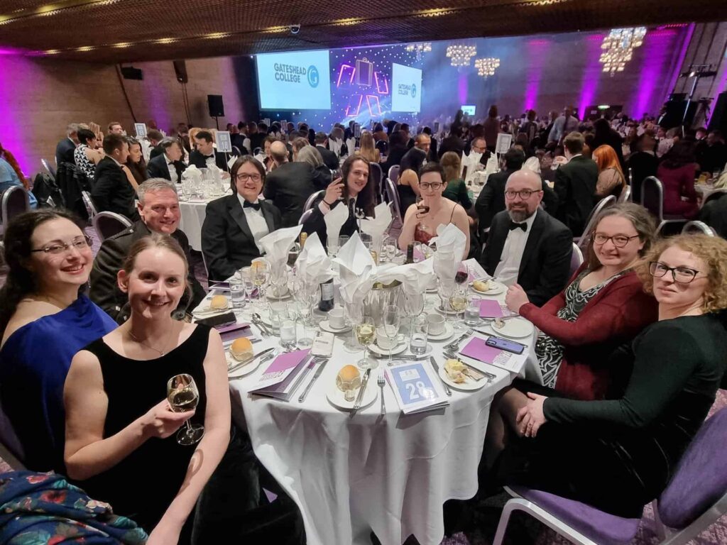 The Life team sat at a round table on the evening of the North East Tourism Awards.