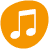 Musical note icon.