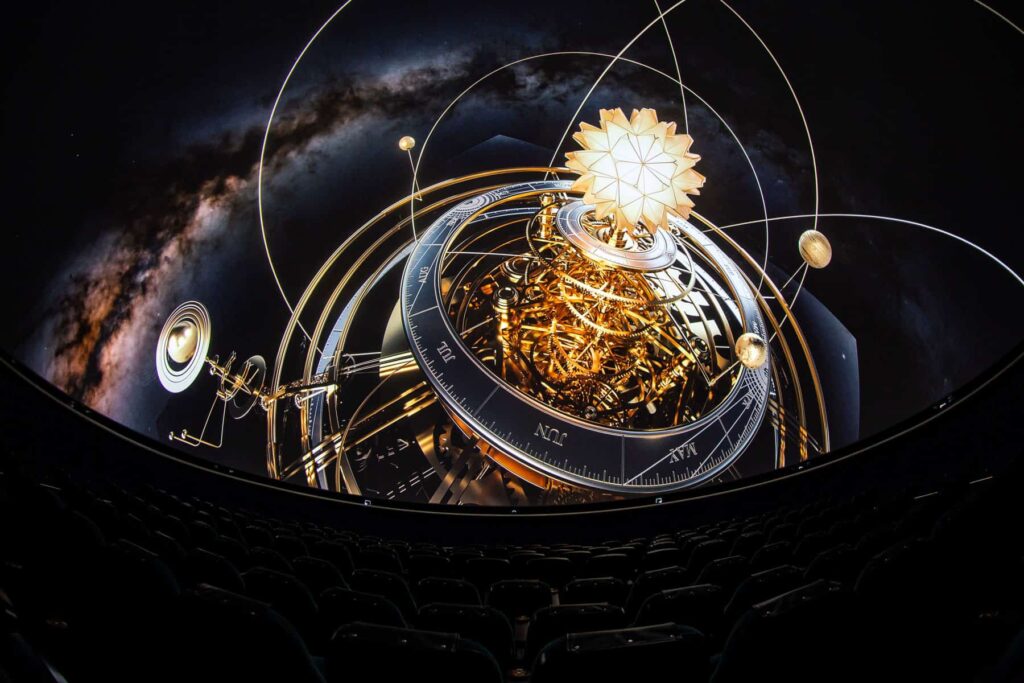 Fisheye still from The Dark Side of the Moon Planetarium Show.