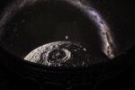 Fisheye still from The Dark Side of the Moon Planetarium Show.