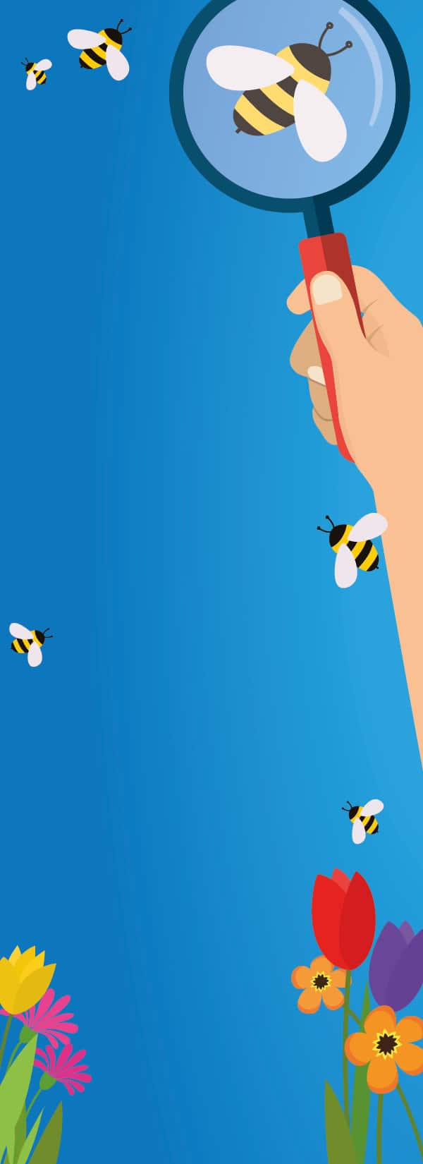 Bee hunt background mobile