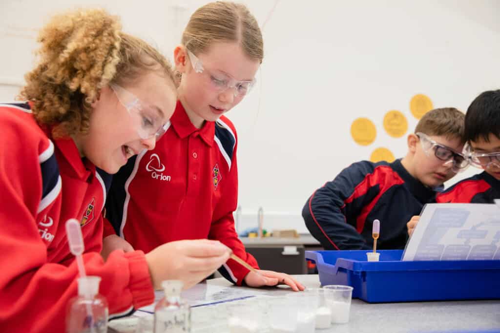 School children in Life Science Centre workshop.