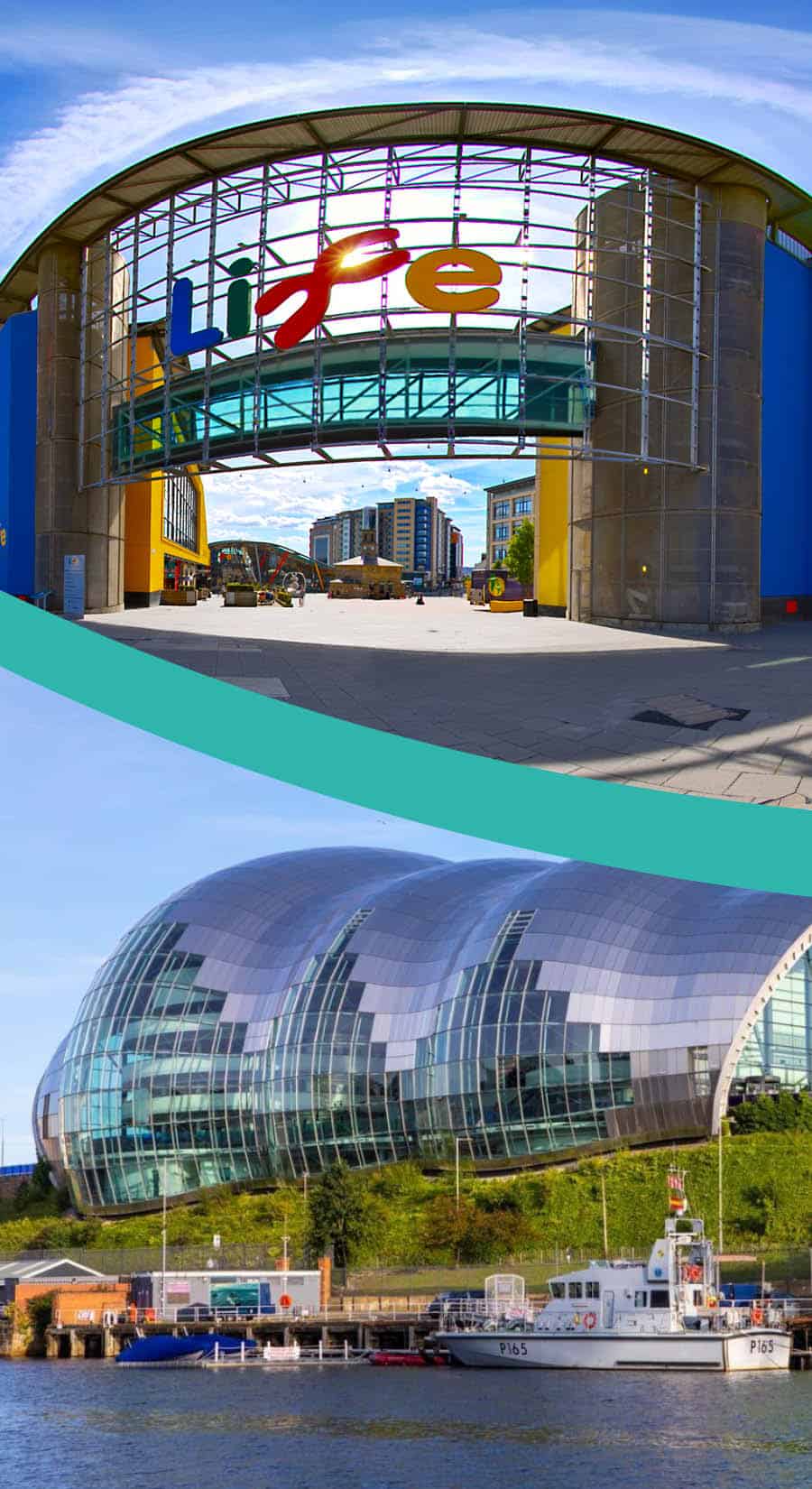 Life Science Centre and The Glasshouse buildings