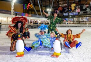 Life’s open air ice rink got a sprinkle of pixie dust when stars from the Peter Pan production at the Tyne Theatre took to the ice.