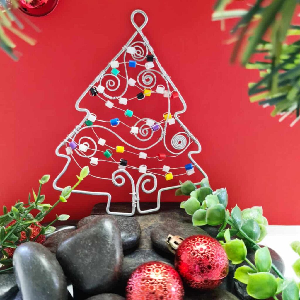 Christmas aluminium decoration.