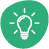 Bulb icon green.