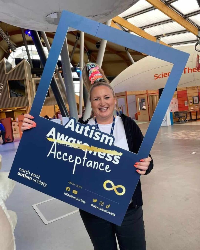 Life's Customer Services Manager Amy during Autism Acceptance Week.