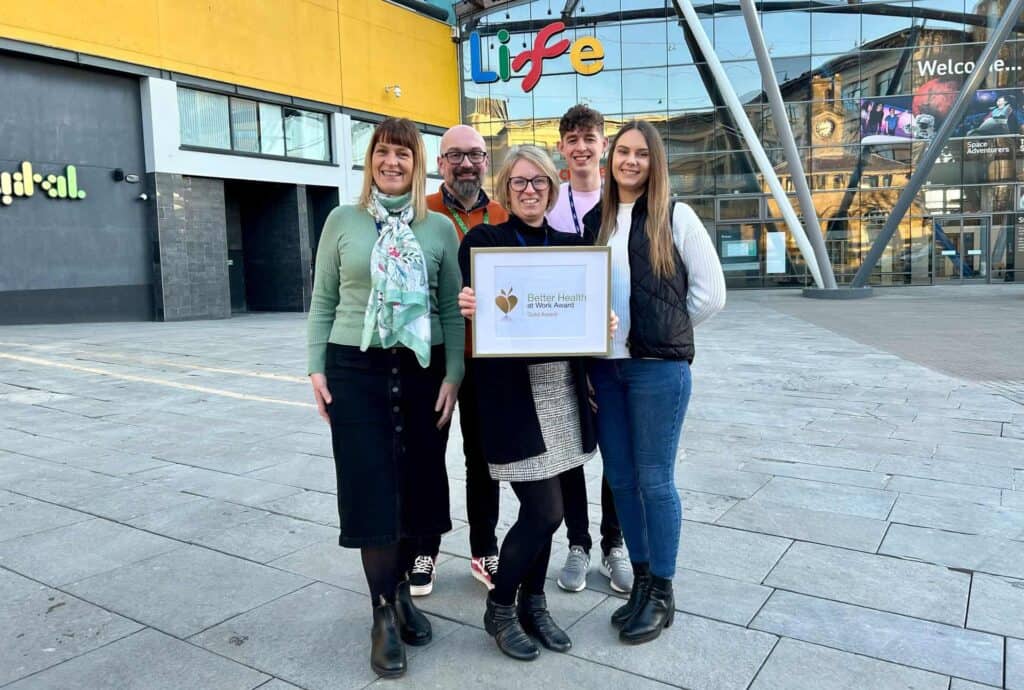 Centre For Life Team With The Better At Health Gold Award