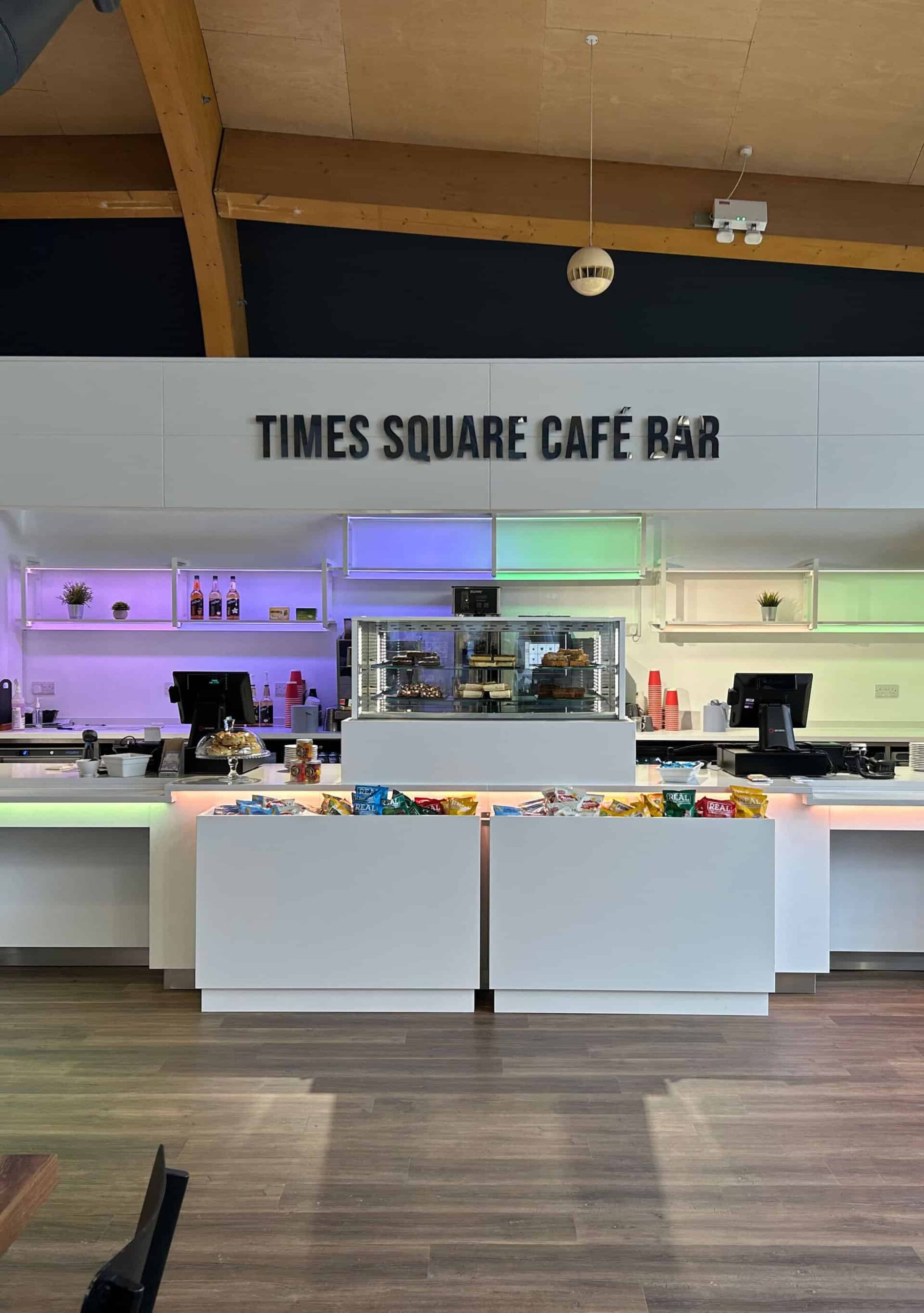 Times Square Café inside Life Science Centre food and drink area pack lunch area