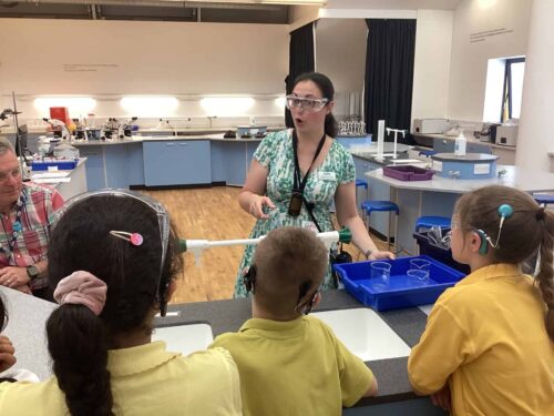 Group of young children at Deaf Science Club at Newcastle's Life.