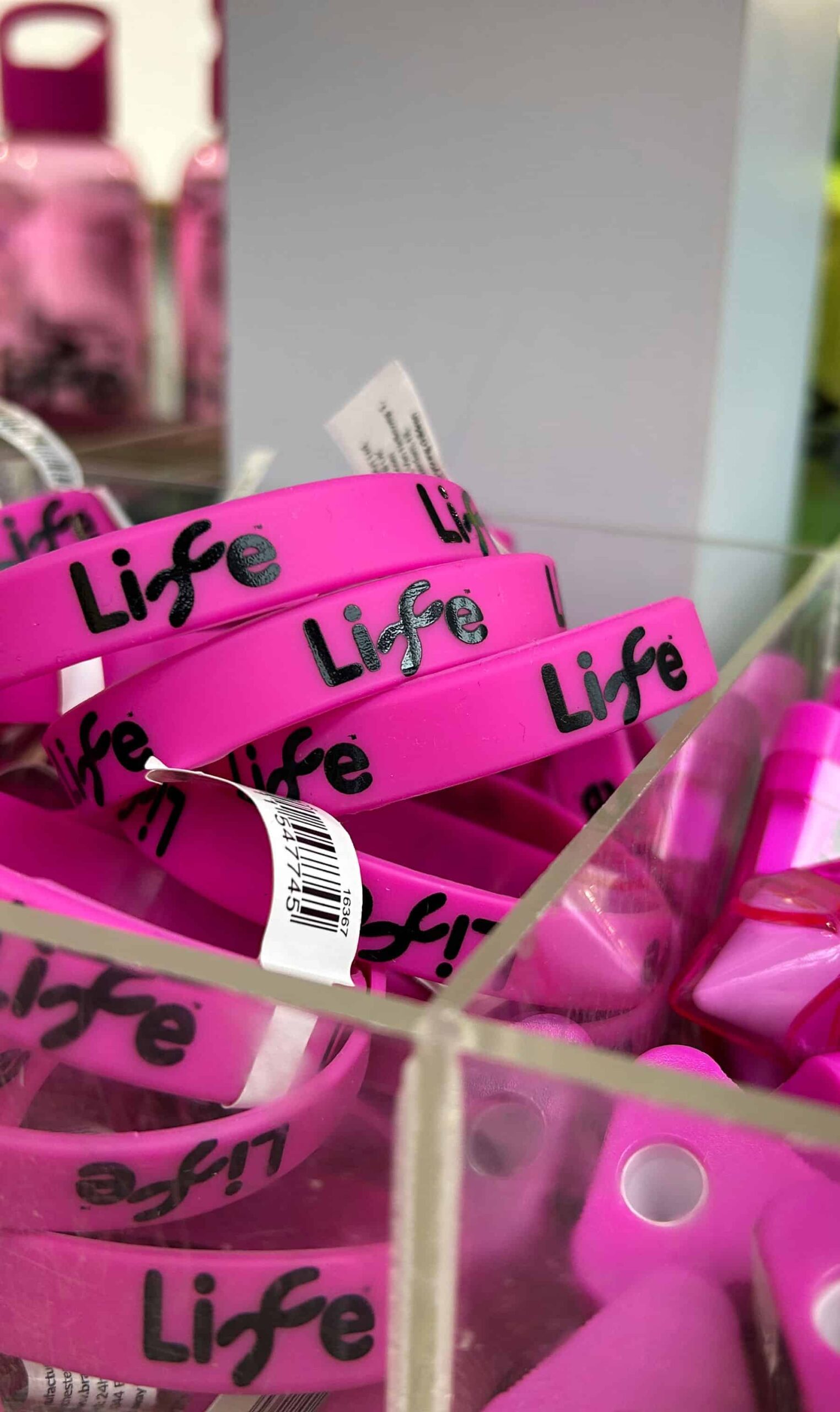 Life Gift Shop products branded with Life Science Centre logo