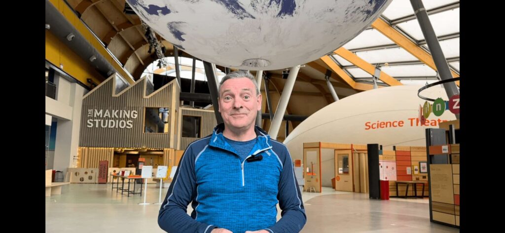 David Jones, Life Science Centre Community Liaison Manger stood inside Life Science Centre.