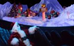 Santa sat looking up in Life Science Centre's Planetarium
