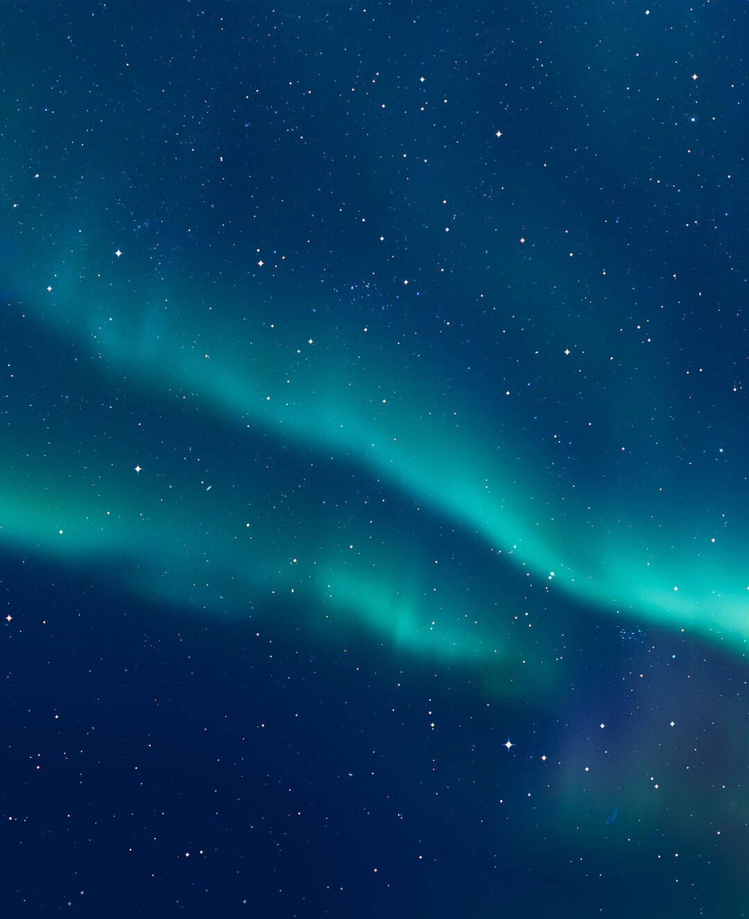 Northern lights (Aurora borealis) in the sky