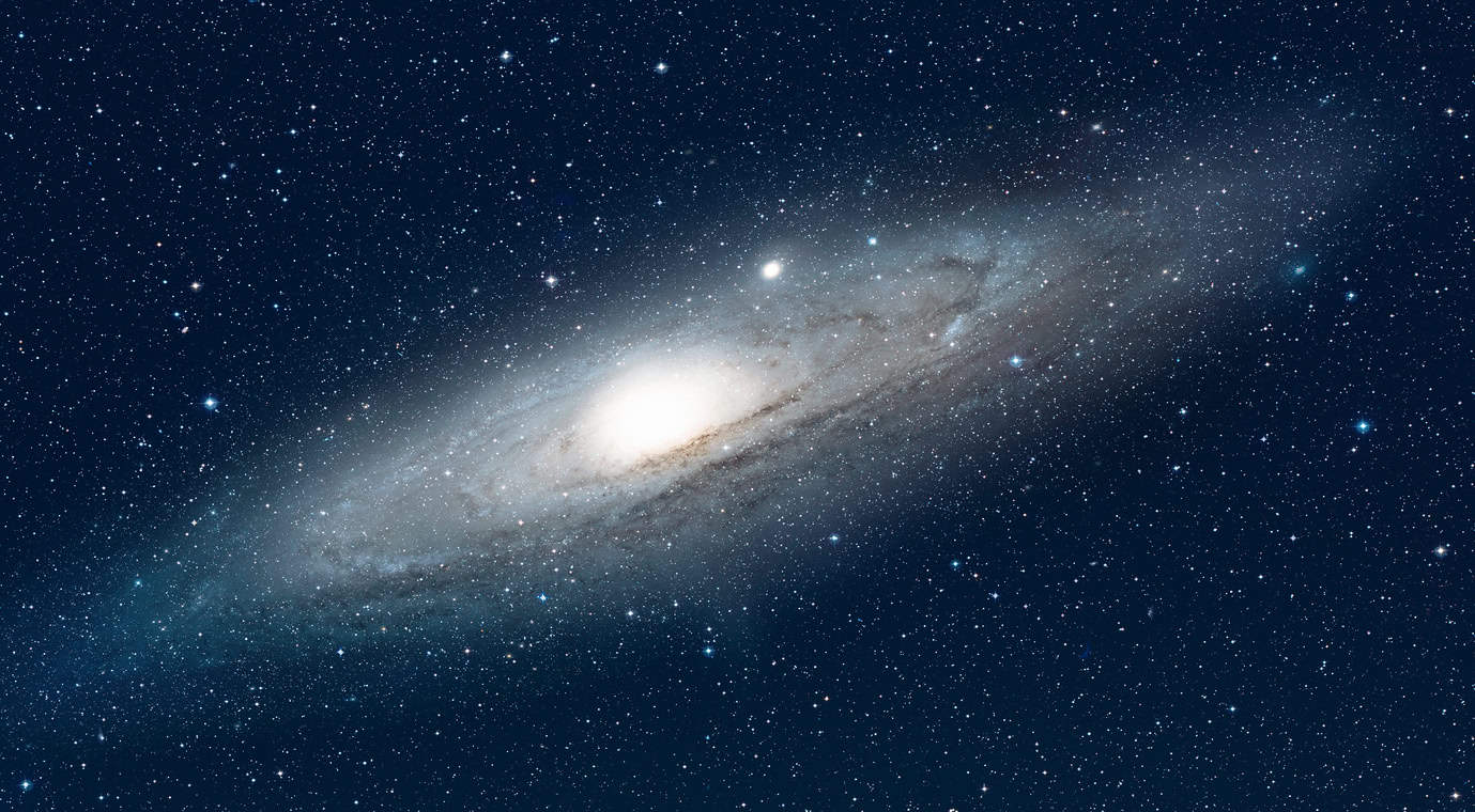 Andromeda Spiral Galaxy On A Starry Night