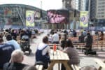 Live Eurovision screening in Newcastle's Times Square.