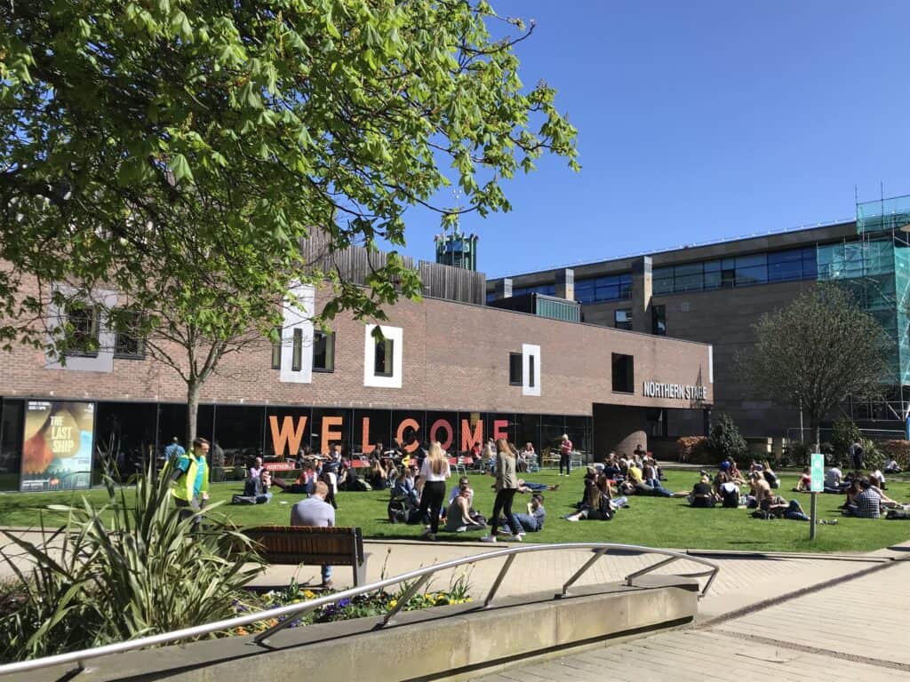 The front of Newcastle Universities Northern Stage Theatre