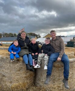 The Tanner family who have benefited from treatment on the Centre for Life site.