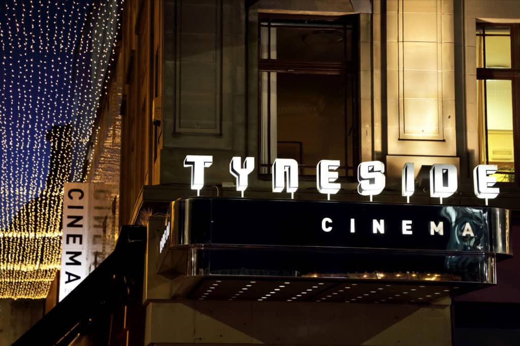Tyneside Cinema large sign at the front entrance