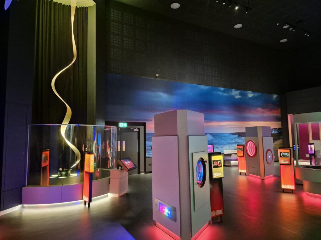 Lightbox, a new collection of exhibit where light, colour and sound come to life. 