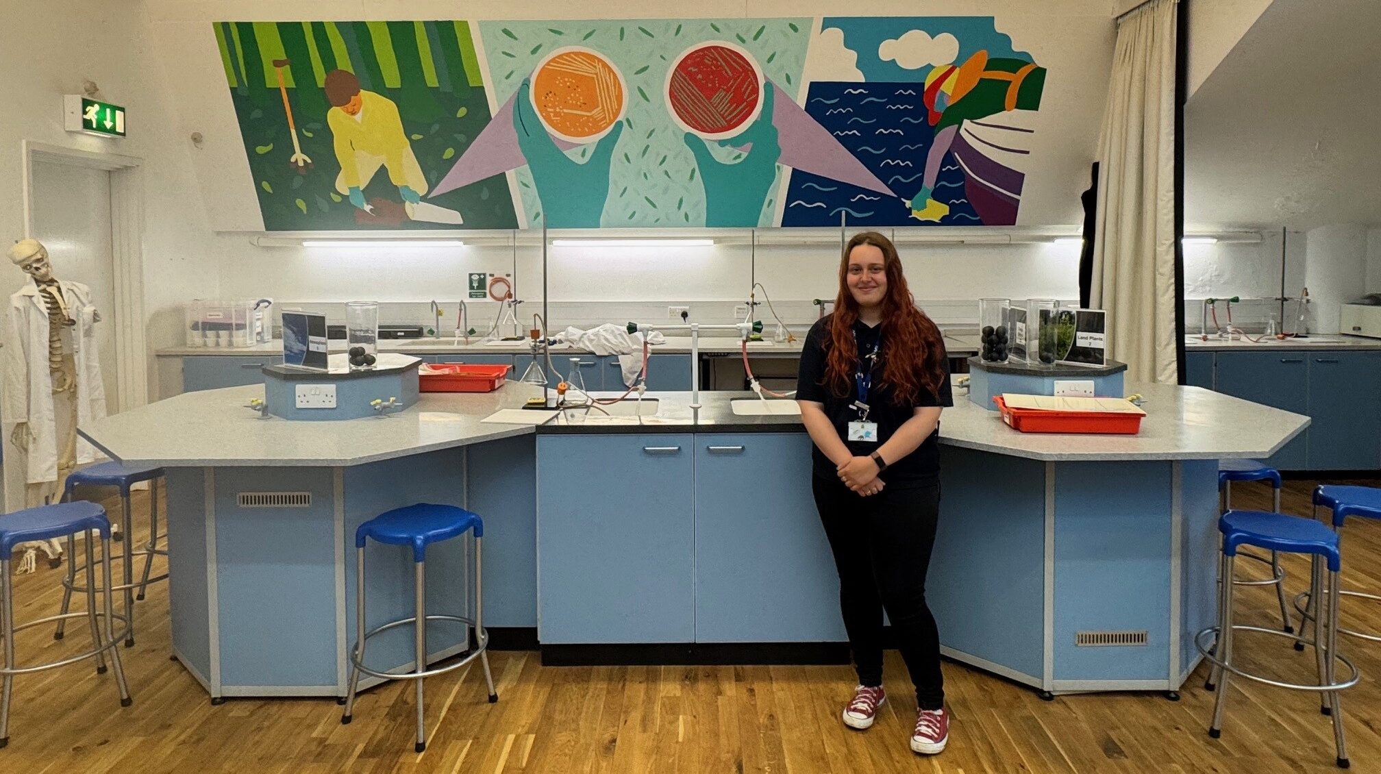 Amy Lucas in Centre for Life laboratory