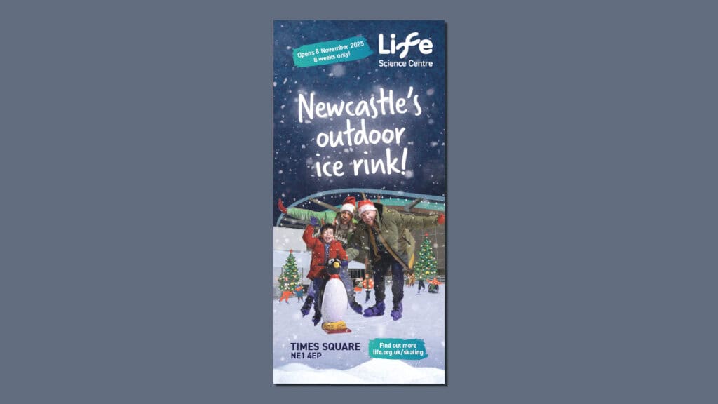 Skating event flyer cover.