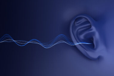 Human Ear Listening To Sound Waves