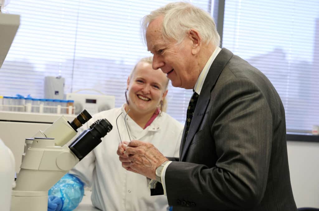 HRH Duke of Gloucester visits Newcastle University’s Faculty of Medical Science, in Biomedicine West Wing at International Centre for Life