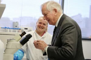HRH Duke of Gloucester visits Newcastle University’s Faculty of Medical Science, in Biomedicine West Wing at International Centre for Life