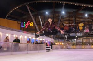 Callum Leach at Newcastle Ice Rink Launch Night.