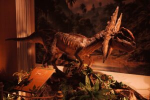 Animatronic Dilophosaurus at Newcastle's Life Science Centre