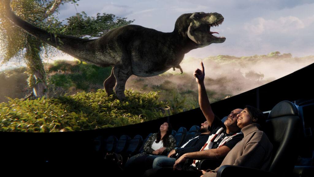 Adults in Planetarium sat down to watch Life: The Greatest Story