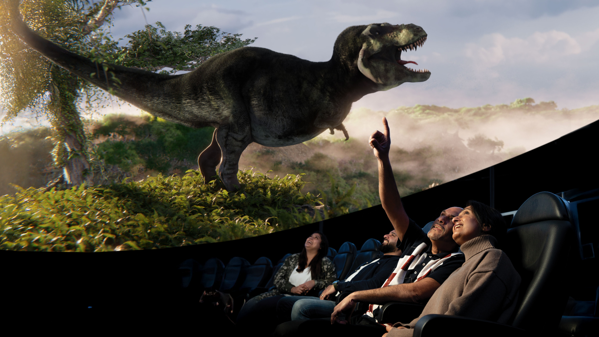 Adults in Planetarium sat down to watch Life: The Greatest Story